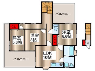 水元邸貸家の物件間取画像